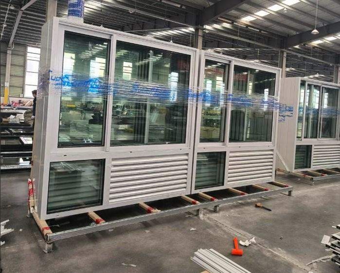 Large window assemblies on a factory production line